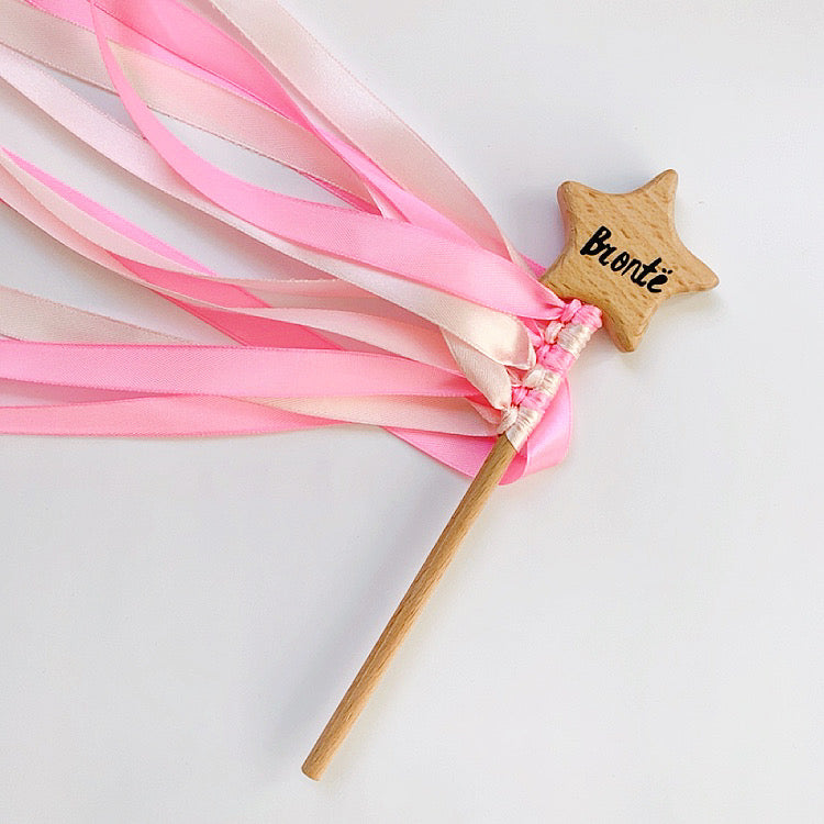 Personalised Wooden Star Wands