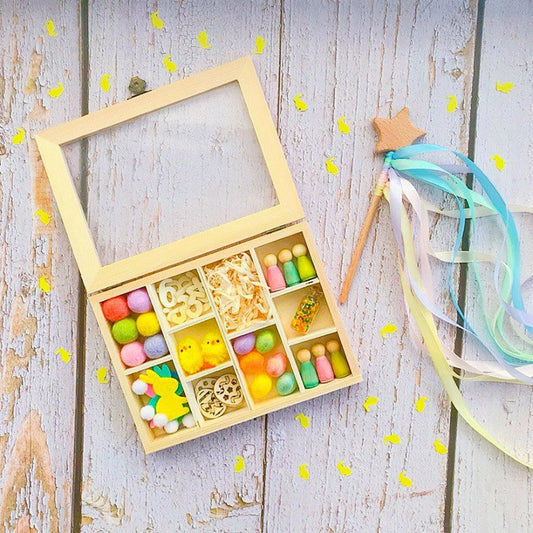 Easter Tinker Tray Loose part Play Easter gift easter play set