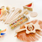 Treasure basket wooden toys Montessori toys Montessori treasure basket gift set natural toys natural basket sensory play kit sensory treasure rainbow hand kit wooden hand bell egg shaker wooden baby hair brush pastry brush wooden spoon bamboo toothbrush rattle wooden teddy bear rattle wooden block hand kite baby teether baby gift set Christmas treasure basket wooden toys feather natural feathers Montessori inspired treasures baby treasure basket treasure box wooden egg shakers