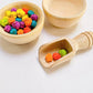 wooden scoop wooden bowls mini wooden scoops mini wooden bowls sorting play bowls bowl sorting rice play transfereing play activities wooden play activites montessori play the play tribe learn through play sensory play activites tools bowl and scoop set