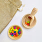 wooden scoop wooden bowls mini wooden scoops mini wooden bowls sorting play bowls bowl sorting rice play transfereing play activities wooden play activites montessori play the play tribe learn through play sensory play activites tools bowl and scoop set