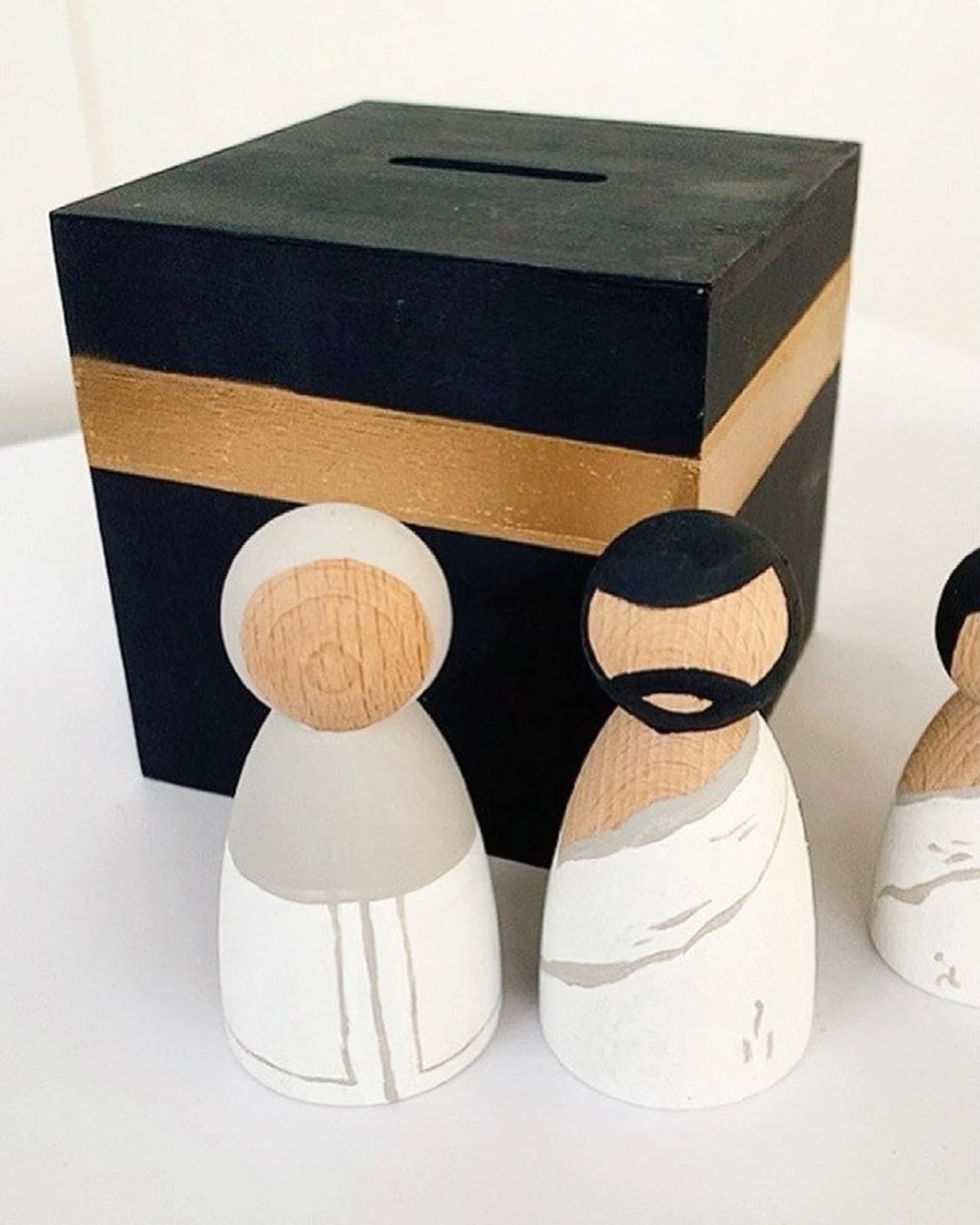 Muslim Peg Dolls Hajji Umrah Gift Set For Kids Wooden Muslim Peg Dolls Hijab Dolls Headscarf Peg Doll Small World Diverse Dolls islamic Dolls Muslim dolls